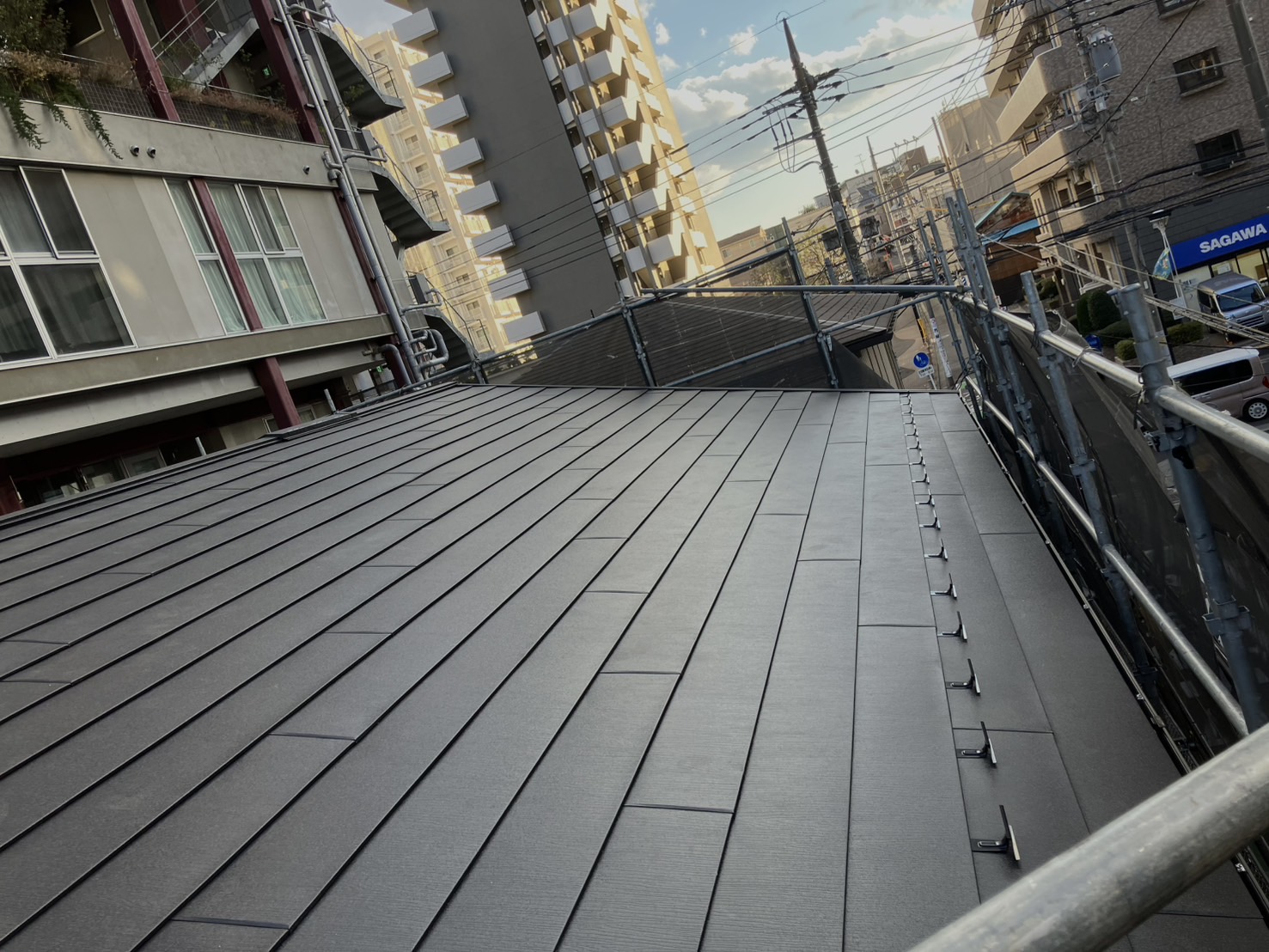 所沢市　アパート屋根改修工事　アイジー工業　ｽｰﾊﾟｰｶﾞﾙﾃｸﾄ　