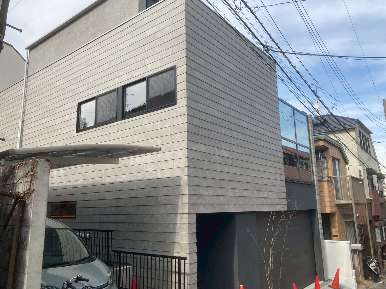 目黒区　KMEW　外部SOLID　type　M-LAP　グレー　内部　SOLID　type　M-LAP　セメント