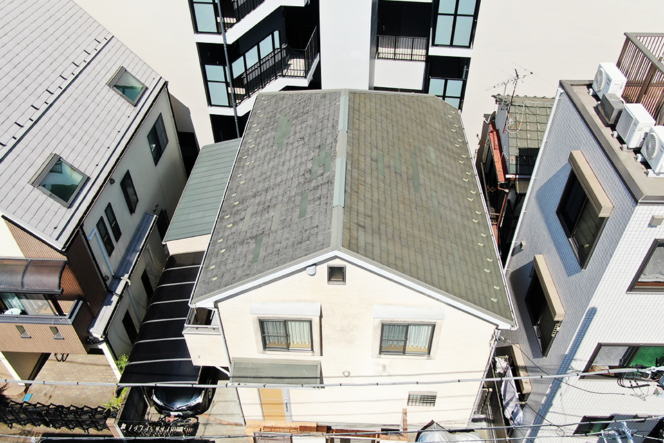 屋根工事 清掃作業